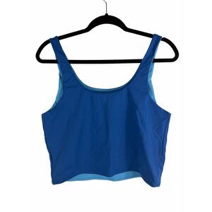 Lilly Pulitzer blue reversible tank top- size L